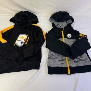 Kids Black & Yellow Steelers Hooded Sweatshirt - Team Pullover